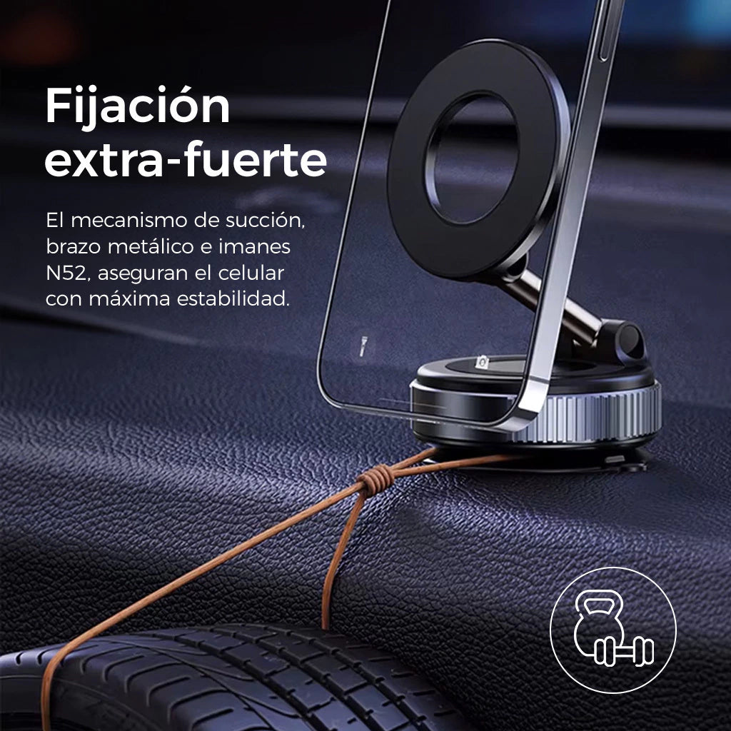 Soporte Magnético Viral 360° Para Celular Con Ventosa Ultra Firme – Auto, Escritorio, Grabación