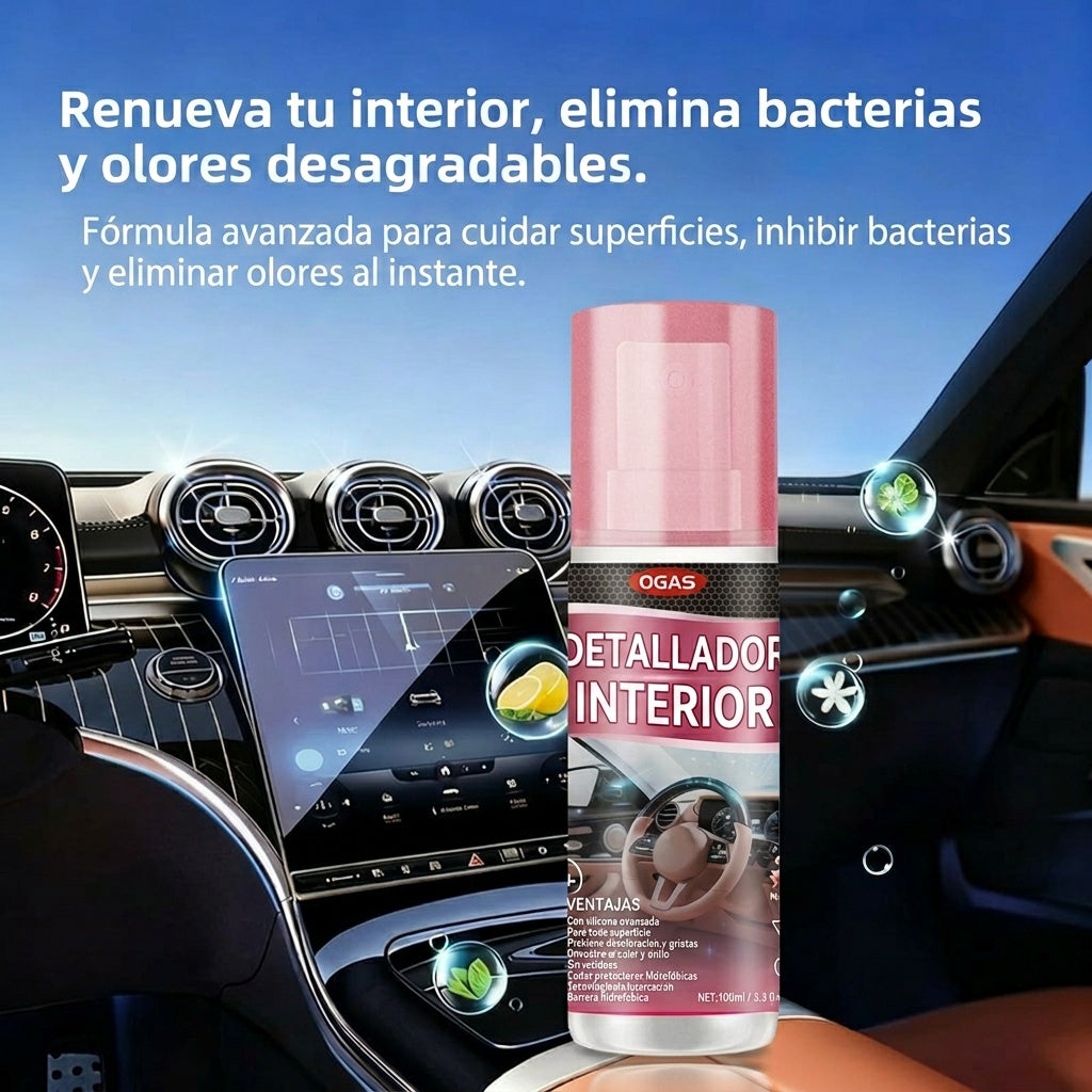 🚗 Elimina malos olores y bacterias en segundos… ¡como carro nuevo!