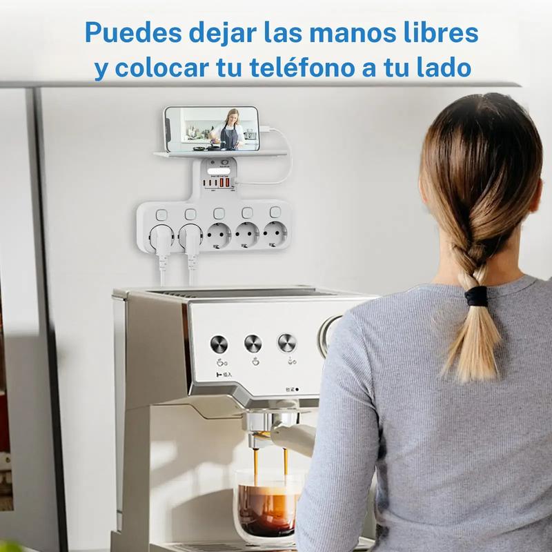 ADAPTADOR DE ENCHUFE EUROPEO MÚLTIPLE