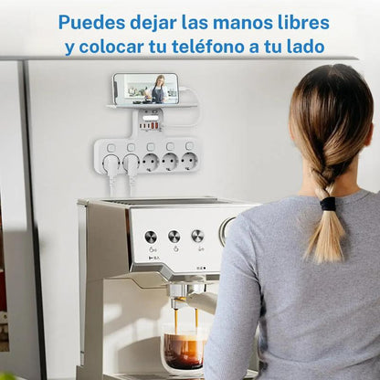 ADAPTADOR DE ENCHUFE EUROPEO MÚLTIPLE