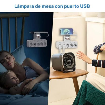 ADAPTADOR DE ENCHUFE EUROPEO MÚLTIPLE