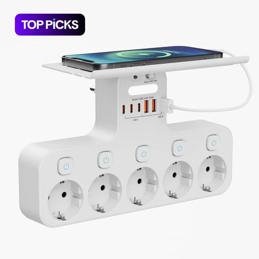 ADAPTADOR DE ENCHUFE EUROPEO MÚLTIPLE