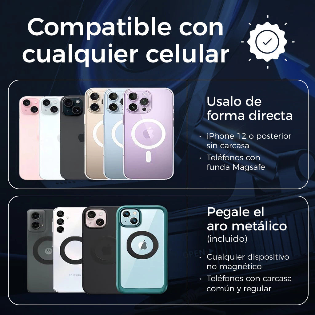Soporte Magnético Viral 360° Para Celular Con Ventosa Ultra Firme – Auto, Escritorio, Grabación