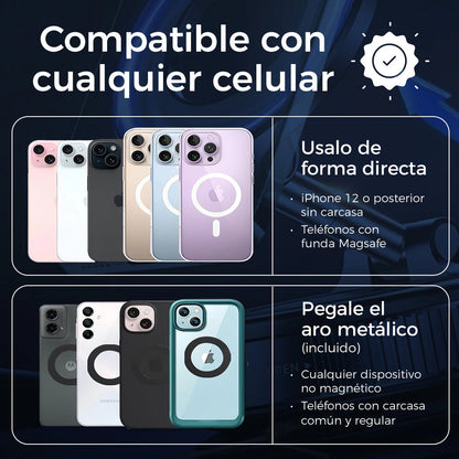 Soporte Magnético Viral 360° Para Celular Con Ventosa Ultra Firme – Auto, Escritorio, Grabación