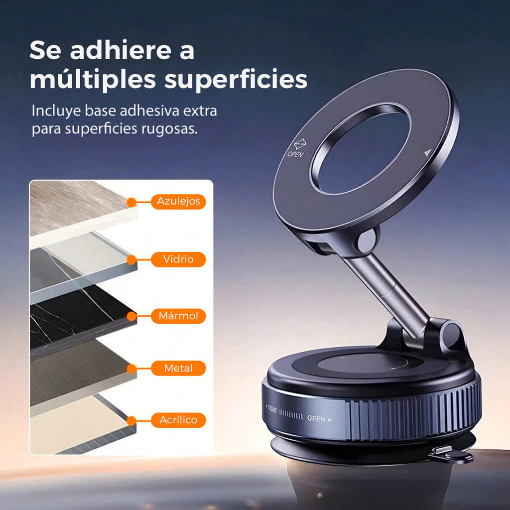 Soporte Magnético Viral 360° Para Celular Con Ventosa Ultra Firme – Auto, Escritorio, Grabación