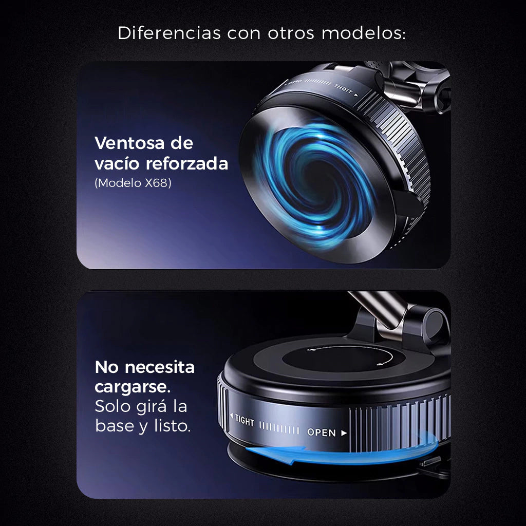 Soporte Magnético Viral 360° Para Celular Con Ventosa Ultra Firme – Auto, Escritorio, Grabación
