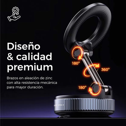 Soporte Magnético Viral 360° Para Celular Con Ventosa Ultra Firme – Auto, Escritorio, Grabación